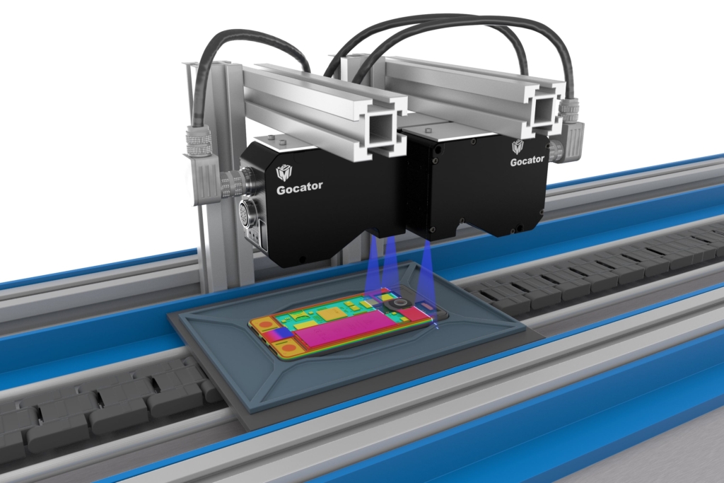 LMI Gocator 2520 scanning cellphone component