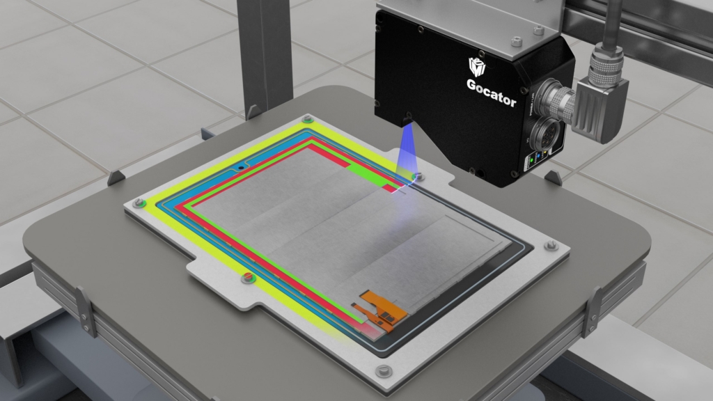 LMI Gocator 2520 scanning touchpanel gluebead