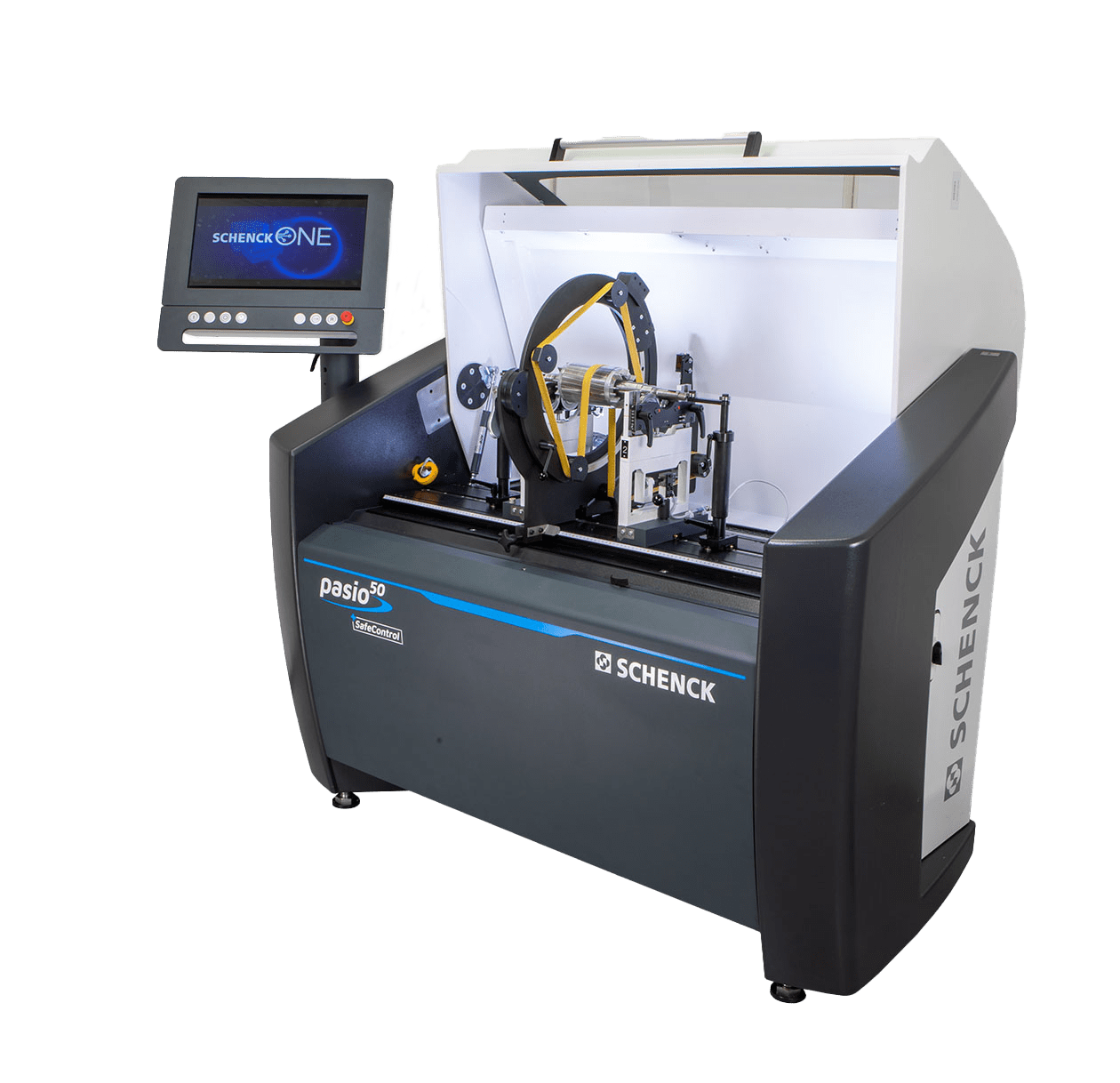 Pasio 50 – The universal talent among the balancing machines. The versatile standard for horizontal universal balancing machines for rotors up to 50 kg